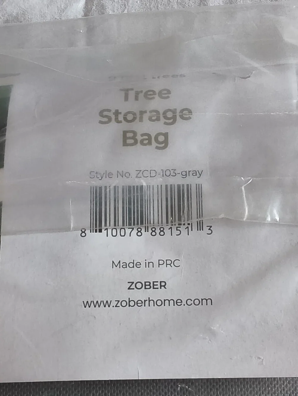 ​Zober Premium Heavy-Duty Large Christmas Tree Storage Bag Fits Up To 9 Ft Trees